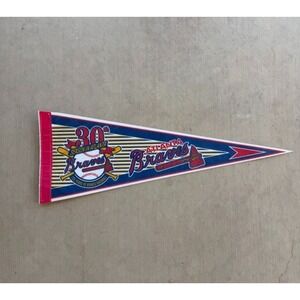 Vintage Atlanta Braves 30th Season Pennant‎ Banner MLB